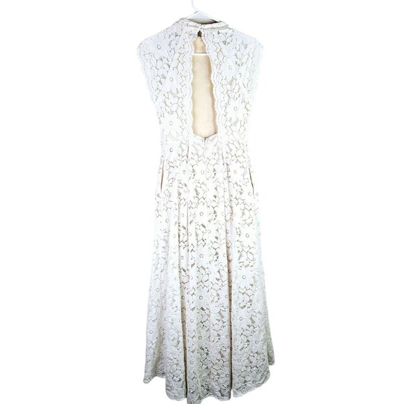 Lulu's Sweetest Love Story Full Lace Overlay Bodice, High Neckline w/ Cap Sleeve - Picture 2 of 12